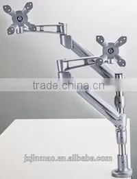 Modern Appearance Lcd Arm Support Clamp Mount and Grommet Mount Hanging Dual Monitors Screens Lcd Arm thumbnail-3