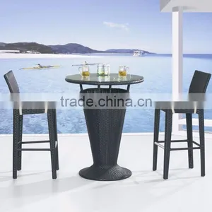 Two Bar Chair With Round Table thumbnail-1