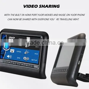 7 Inch HD LED Touch Screen Active Headrest DVD Player thumbnail-4