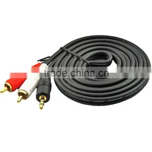 Choseal Q-304 3.5mm to AV RCA for Ipod/MP3/pc 1.8m/3m/5m/10m/15m Audio Adapter Cable thumbnail-1