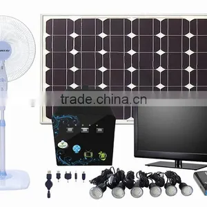 20-200w 2016 Best Mini Portable Solar System Muliti-function Lighting Kits thumbnail-1