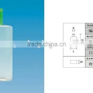 100ml Empty Baby Oil Bottle With the Flip Cap Lotion Oil Square Bottle thumbnail-2