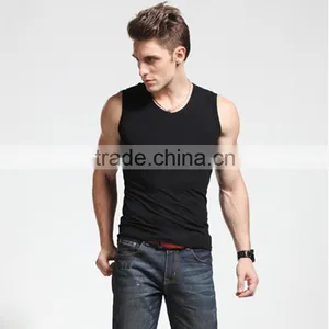 Wholesale Men's Stringer Tank Top, 100% Cotton Custom Tank Top Men thumbnail-3