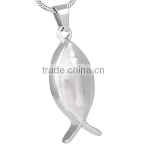 Christ Fish Religious Cremation Jewelry thumbnail-1