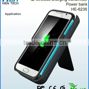 High Quality Qi Wireless Charger Power Bank 6000mAh Rechargeable Battery USB Charging Pad Powerbank for Mobile thumbnail-5