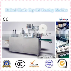 CE Standard Automatic Flatbed Plastic Lid Cover Forming Machine,plastic Lid Cover Thermoforming Machine thumbnail-1