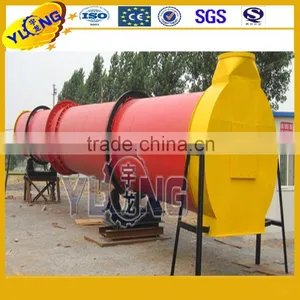 Organic Fertilizer Rotary Drum Dryer , Wood Chip Dryer 5.5kw/Low Consumption Industrial Rotary Drum Dryer thumbnail-1
