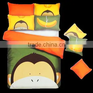 CARTOON CHARACTER KIDS DUVET COVER SET (100% COTTON) - 3 PCS thumbnail-1