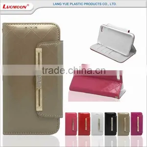 Metal Button Strap Card Slot Knurling Leather Case Cover for Samsung Galaxy On7 s6 Core 2 thumbnail-2