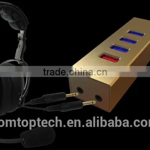 Super-Speed Transferring Rate up to 5Gbps Audio Usb 4 Ports 3.0 Hub With Ethernet thumbnail-1