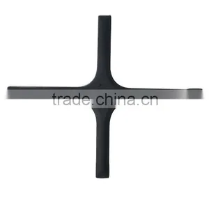 Black Cross Cast Iron Table Leg thumbnail-1
