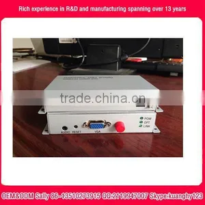 1 Channel VGA Over Fiber Optic Video Converter Transmitter and Receiver Set thumbnail-3