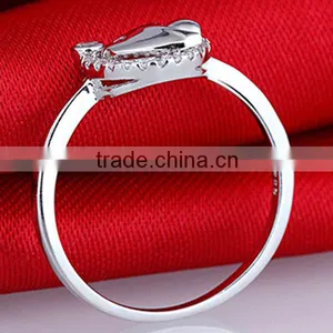 Wholesale Korean Edition Fish Design 925 Sterling Silver Rings thumbnail-3
