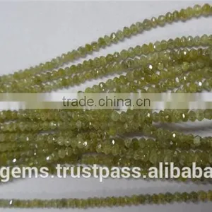 Yellow Diamond Faceted Beads thumbnail-1