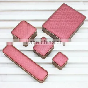 Simple Design Leather Jewelry Gift Box With Velvet Inside thumbnail-1