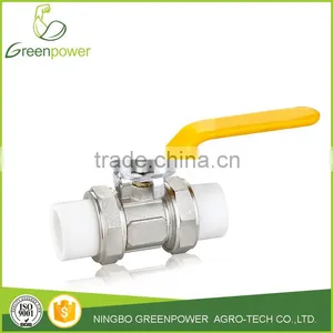 Two-way Type PP-R Cube Brass Ball Valve thumbnail-1