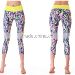 Custom Sublimation Printed Yoga Leggings Wholesale thumbnail-1