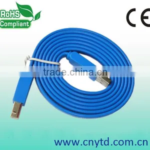 Am to Bm V2.0 Flat Printer Usb Cable Made in China thumbnail-1
