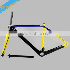 2015 Chinese Popular Style Road Bicycle Carbon Frame for Sale Including Fork Seatpost Headsets Clamp BB30/BSA,matte/glossy thumbnail-5