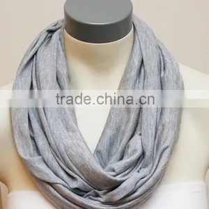 Super Soft Bamboo Spandex Light Grey Top Quality European Fashion Nursing Wrap Scarf Poncho thumbnail-4