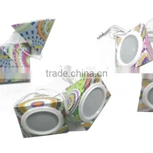Supplier 3.5mm Connector 8*8*8 Papaer Speaker Mini thumbnail-2
