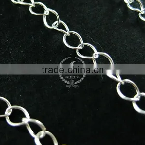 2inches Silver Plated Brass Oval Extension Chain for DIY Necklace Jewelry Supplies Findings 1312023 thumbnail-3