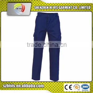 Middleweight Navy Blue Manufacture Wholesale Breathable Cotton Drill Pants thumbnail-1
