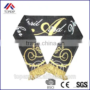 Wave Jacquard Scarf Stretch Knit Scarf thumbnail-2