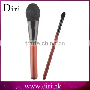 Angled Cosmetic Eye Brow Brush With Different Colors Wood Handle Eyeshadow Makeup Brush thumbnail-1
