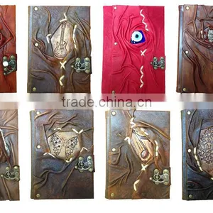 HANDMADE VARIOUS DESIGNS JOURNA REAL LEATHER-HIGH QUALITY-NOTEBOOK - DIARY - SKETCHBOOK thumbnail-1