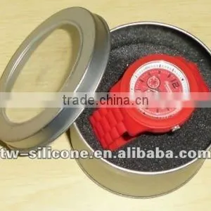 Display Metal Watch Box With Window Tin Box for Watch thumbnail-1