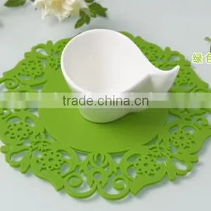 Colorful Flower Shaped Non Slip Coffee Cup Coaster Mat thumbnail-1