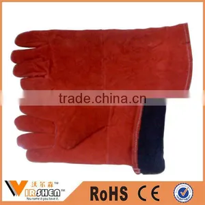China Factory Welding Gauntlet Glove Industrial Leather Hand Gloves thumbnail-1