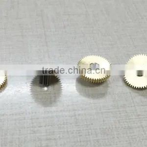Hobbing Gear Machines Precision Double Round Brass Telescope Gearbox Gear thumbnail-2