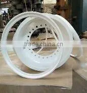 24inch Tube Heavy Engineering Wheel Rims With White Color thumbnail-2