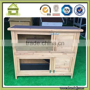 SDR020 Animal House Two-storey Double-decker Wooden Rabbit Cages thumbnail-6