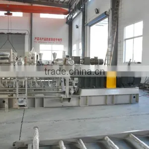 Black pp pe Calcium Carbonate Plastic Filler Masterbatch Granules Twin Screw Extruder thumbnail-2