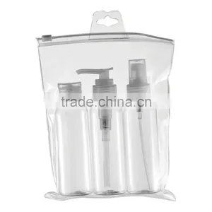 Transparent Toiletry Bag - Holiday Cosmetic Wash Bag Hand Airport Travel Bottles thumbnail-4