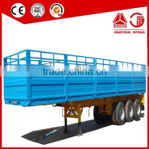 Semi Trailer Type and Steel Material 3 Axle Fencing Animal Transport Semi Trailer for Sale thumbnail-2