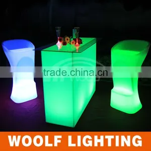 2015 Hot Led Furniture 16 Colors RGB Changing Led Ktv Bar Stool for Sale thumbnail-3
