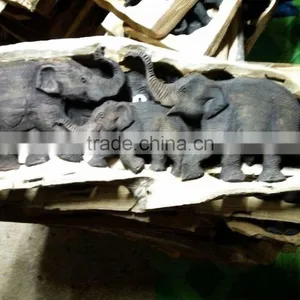 Wood Carved Elephant thumbnail-1