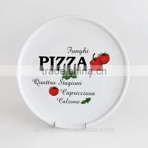 10.75"pizza Plate Porcelain With Decal thumbnail-3