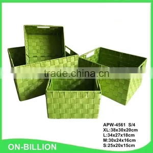 Household Handmade Nylon Woven Storage Basket for Shelf Cabinet thumbnail-2