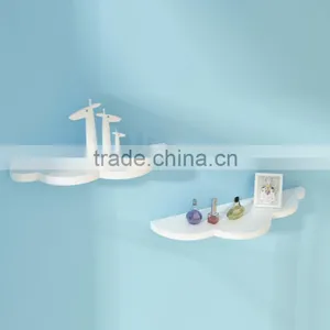 Lovely Design Cloud Shape Floating Shelves Small Adjustable Wall Mounted Shelving for Home Decor thumbnail-1