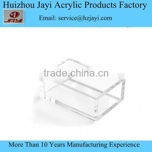 Clear Desktop Unique Business Card Holder Display Stand Acrylic Plastic Desk Shelf Holder for Business Card thumbnail-1