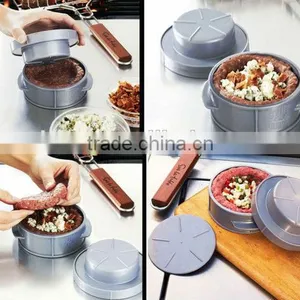 FDA & LFGB Approved Hamburger Press,Plastic Hamburger Press BPA Free,Manual Hamburg Patty Maker thumbnail-5