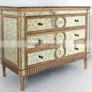 3 Drawers Living Room Furniture Solid Wood Cabinet thumbnail-4