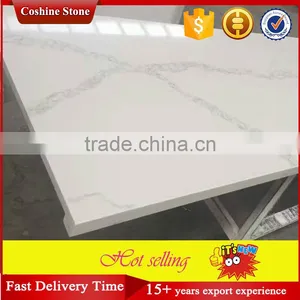 Rectangle White Calacatta Gold Marble Surface Quartz Stone Countertop thumbnail-1