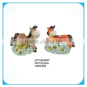 2014 New Year Resin Horse Money Coin Bank thumbnail-1