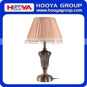 13" European Bedside Table Lamp w/ LED Bulb Champagne Bedroom Night Light thumbnail-3